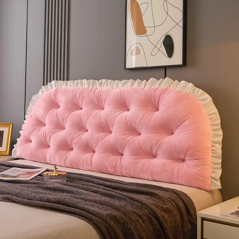 Headboard Cushion Backrest Tatami - Almofada de cabeceira em veludo cristal,