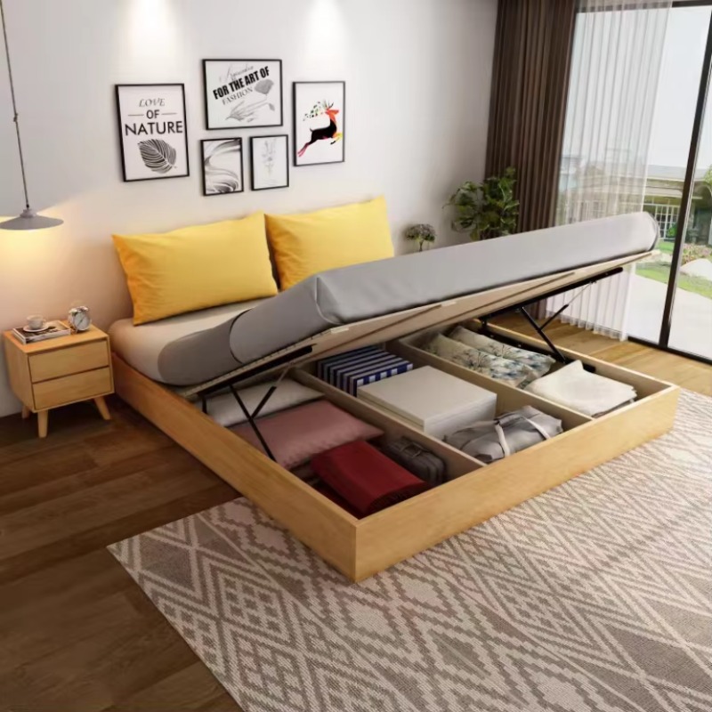 Gas Lift Storage Bed Hydraulic - Cama com estrutura de armazenamento e