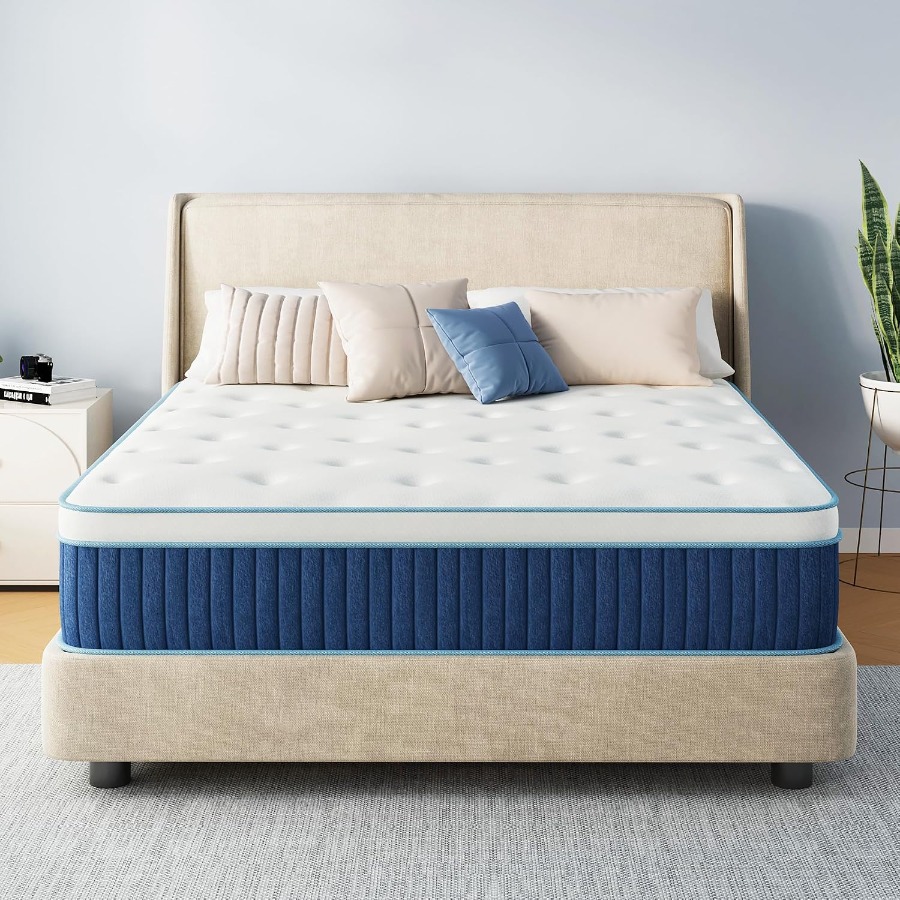Memory Foam Mattress In A Box Queen - Colchão híbrido Queen de 12 polegadas,