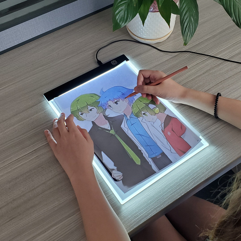 Floating Nightstand With Led Light - Mesa de fotocópia com iluminação LED,