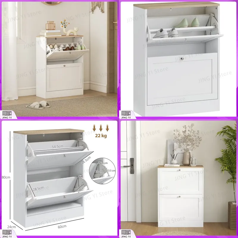 Armário de Sapatos Estreito co - Shoe Rack Cabinet Narrow Entryway avaliação e preço