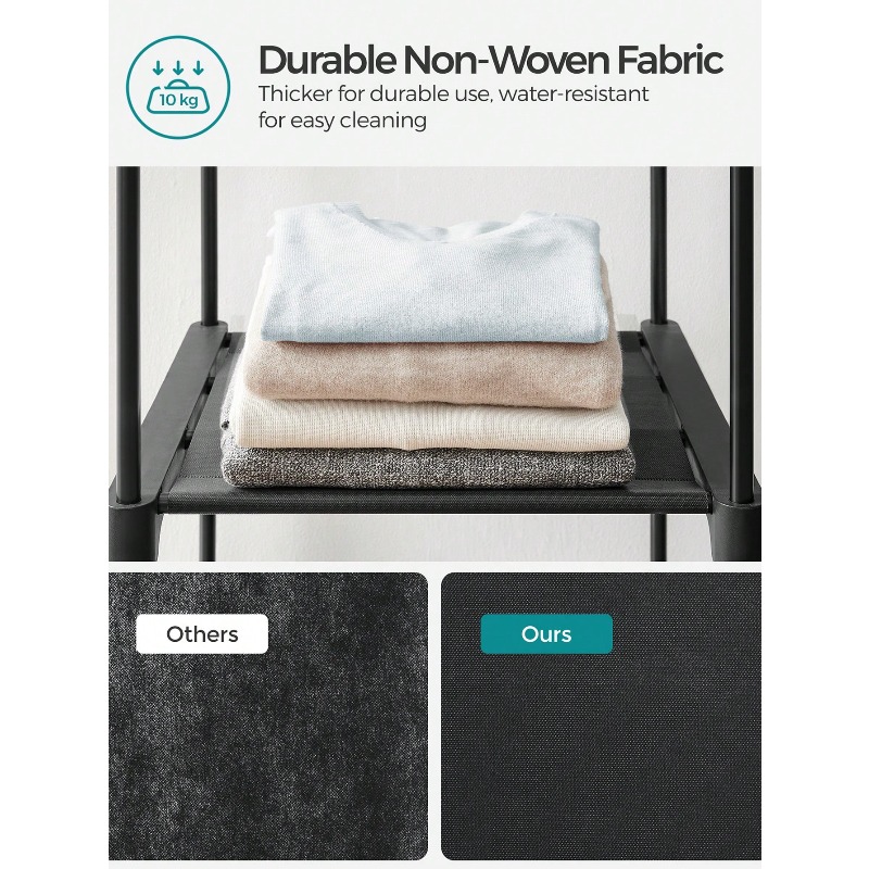 Guarda-roupa preto, guarda-rou - Wardrobe Closet Portable Fabric Cover avaliação e preço
