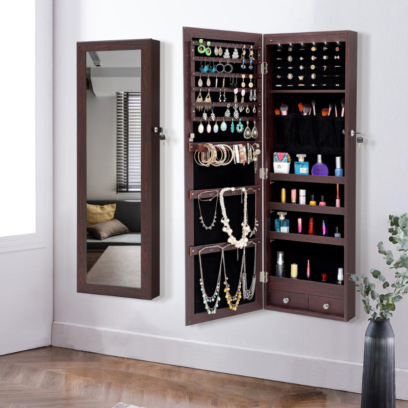 Espelho de corpo inteiro espel - Full Length Mirror Jewelry Armoire avaliação e preço