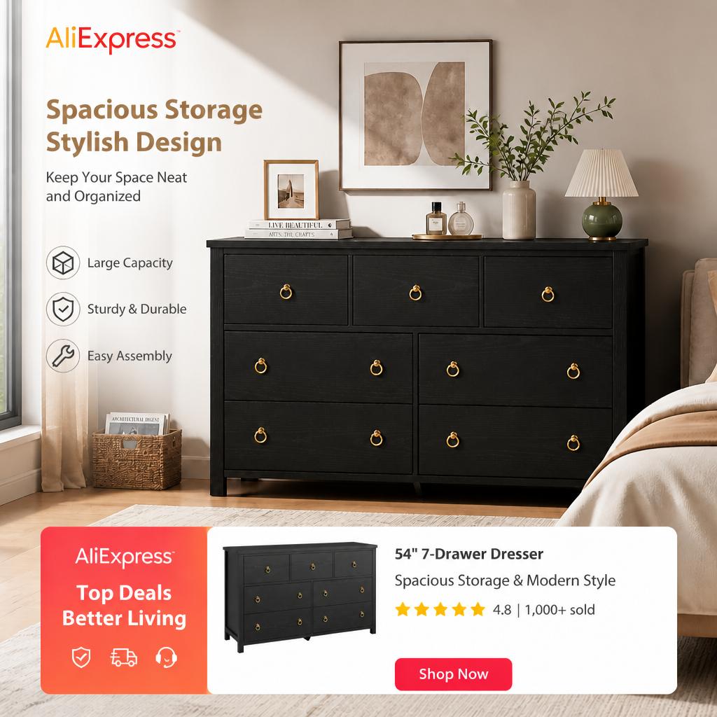 Cômoda com 7 gavetas para quar - Bedroom Furniture avaliação e preço