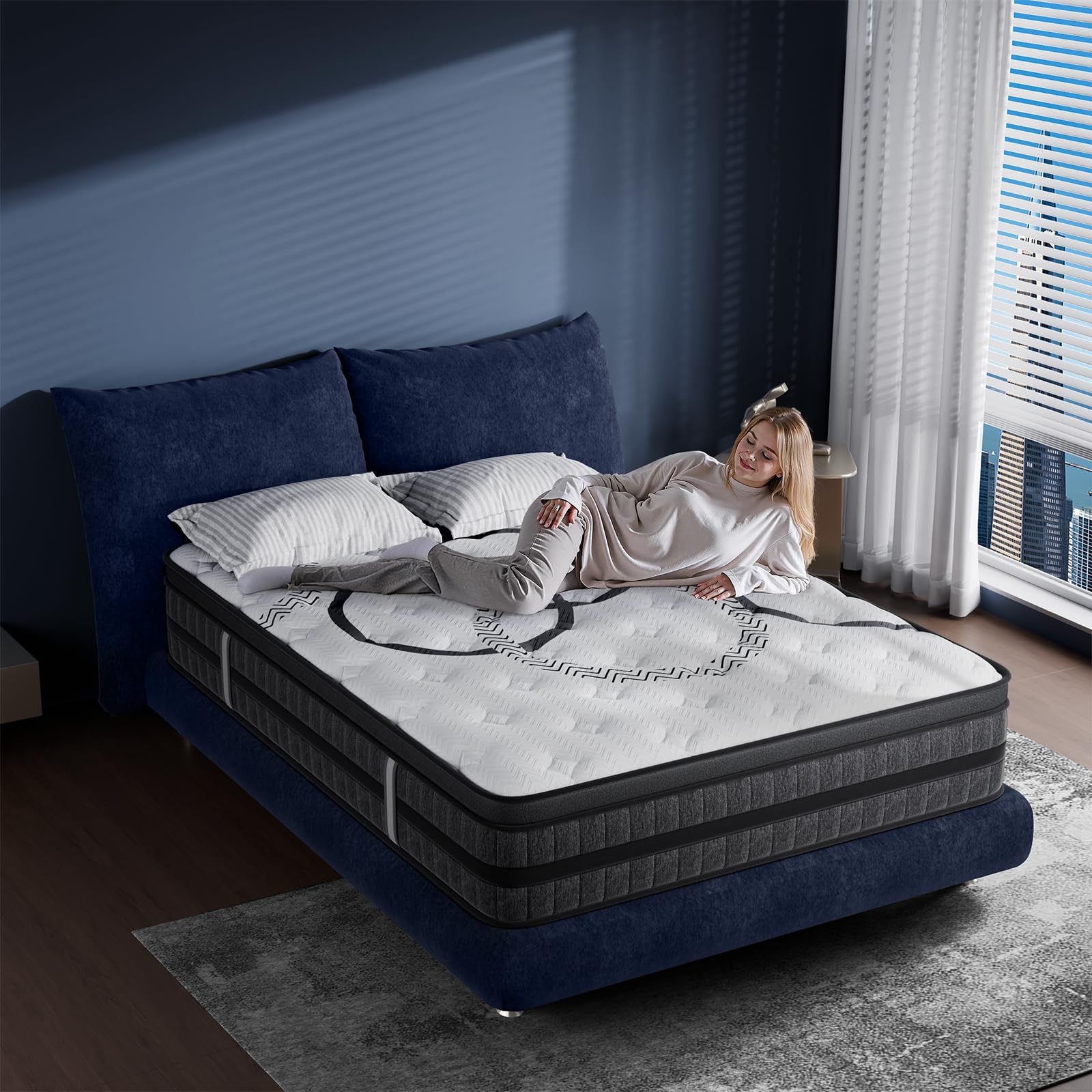 Colchão Queen de 12 Polegadas, - Memory Foam Mattress In A Box Queen avaliação e preço