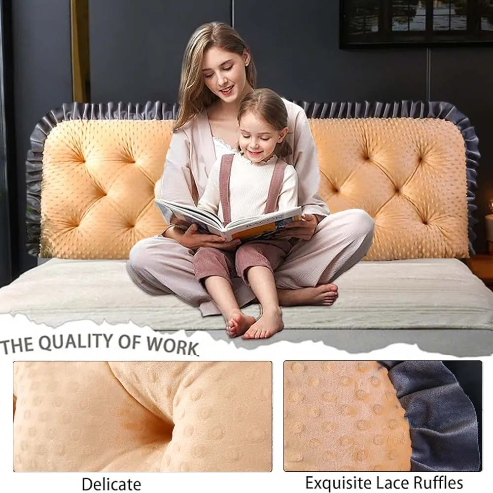 Almofada de cabeceira com bord - Headboard Cushion Backrest Tatami avaliação e preço