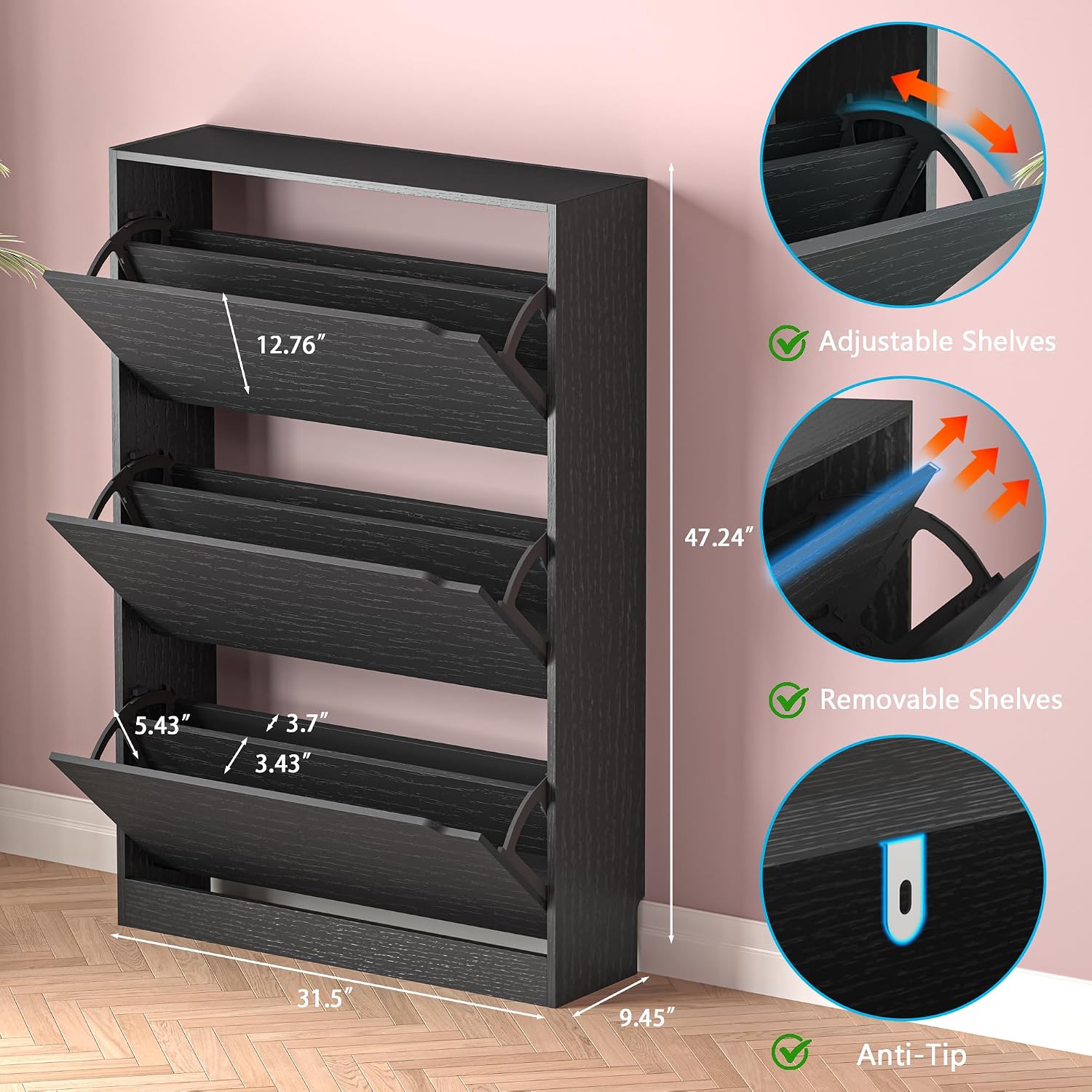 Armário para guardar sapatos c - Shoe Rack Cabinet Narrow Entryway avaliação e preço