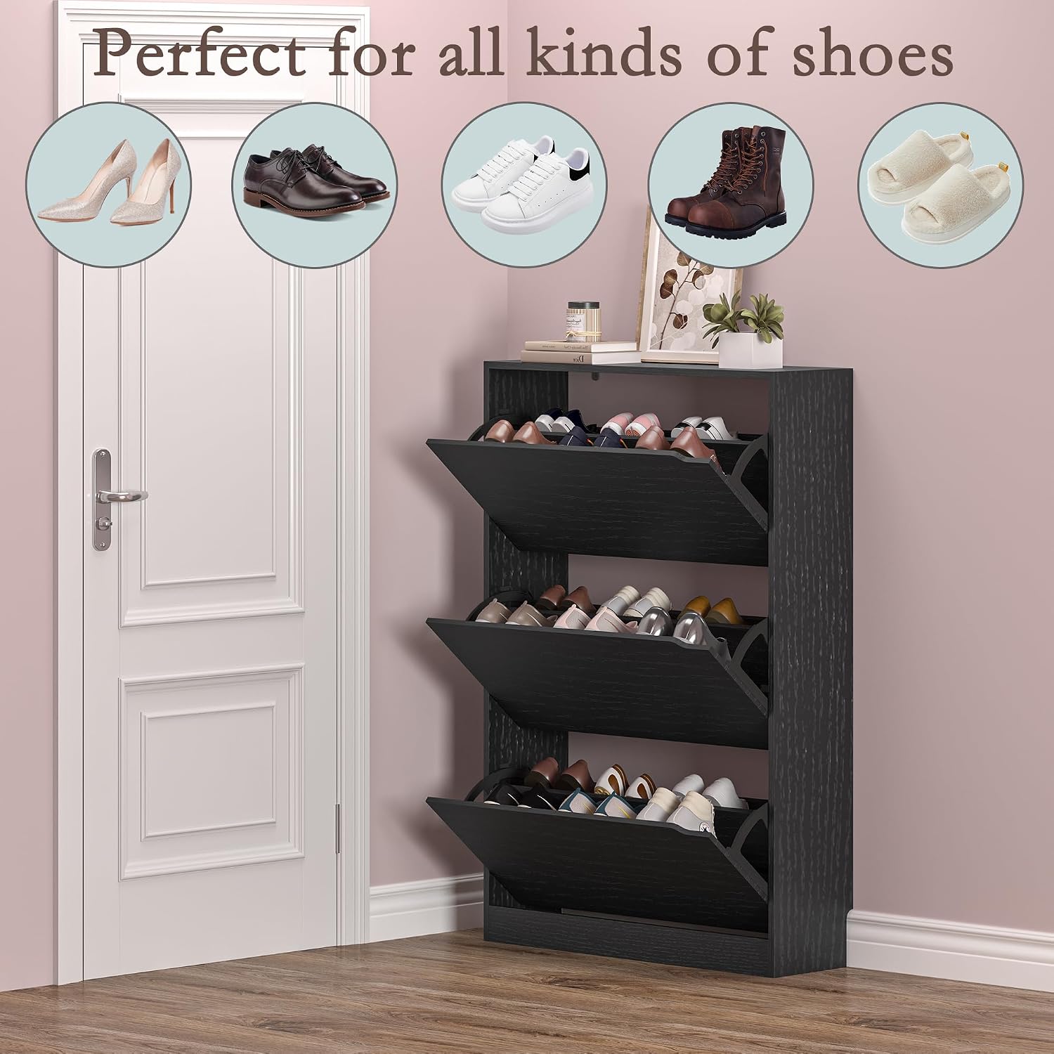 Armário para guardar sapatos c - Shoe Rack Cabinet Narrow Entryway avaliação e preço