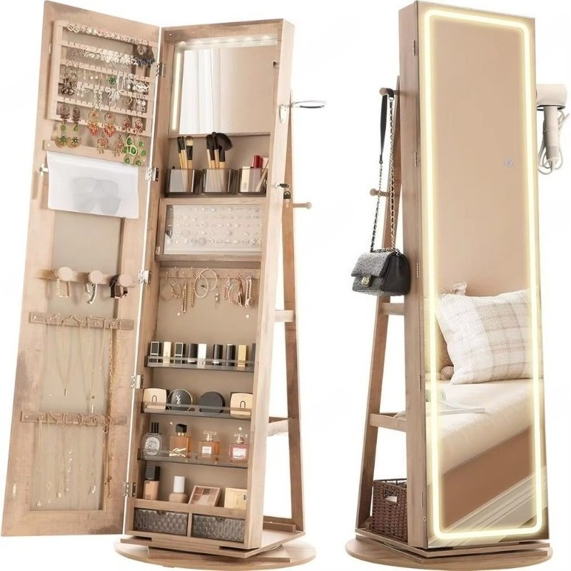 Armário de Joias com Espelho d - Full Length Mirror Jewelry Armoire avaliação e preço